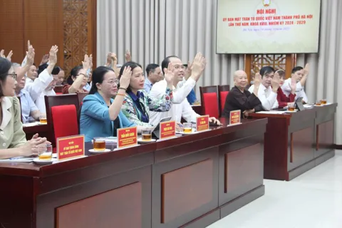 Hà Nội: thông qua Đề án và lấy phiếu giới thiệu nhân sự tham gia Ủy ban Mặt trận Tổ quốc Việt Nam TP khóa XVIII