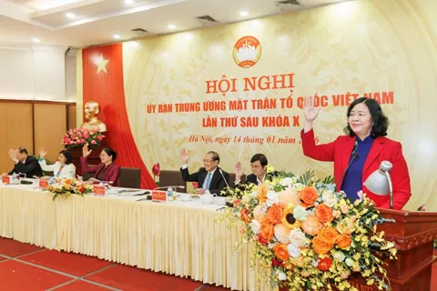 Hội nghị Ủy ban T.Ư Mặt trận Tổ quốc Việt Nam lần thứ Sáu, khóa X: khơi dậy, phát huy mạnh mẽ sức mạnh toàn dân tộc