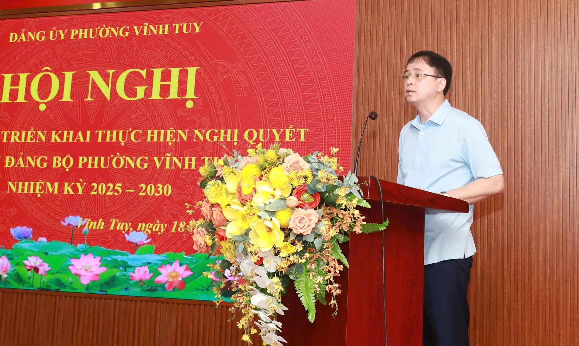 Phường Vĩnh Tuy quán triệt sâu rộng Nghị quyết Đại hội Đảng bộ phường, xây dựng địa phương ngày càng phát triển