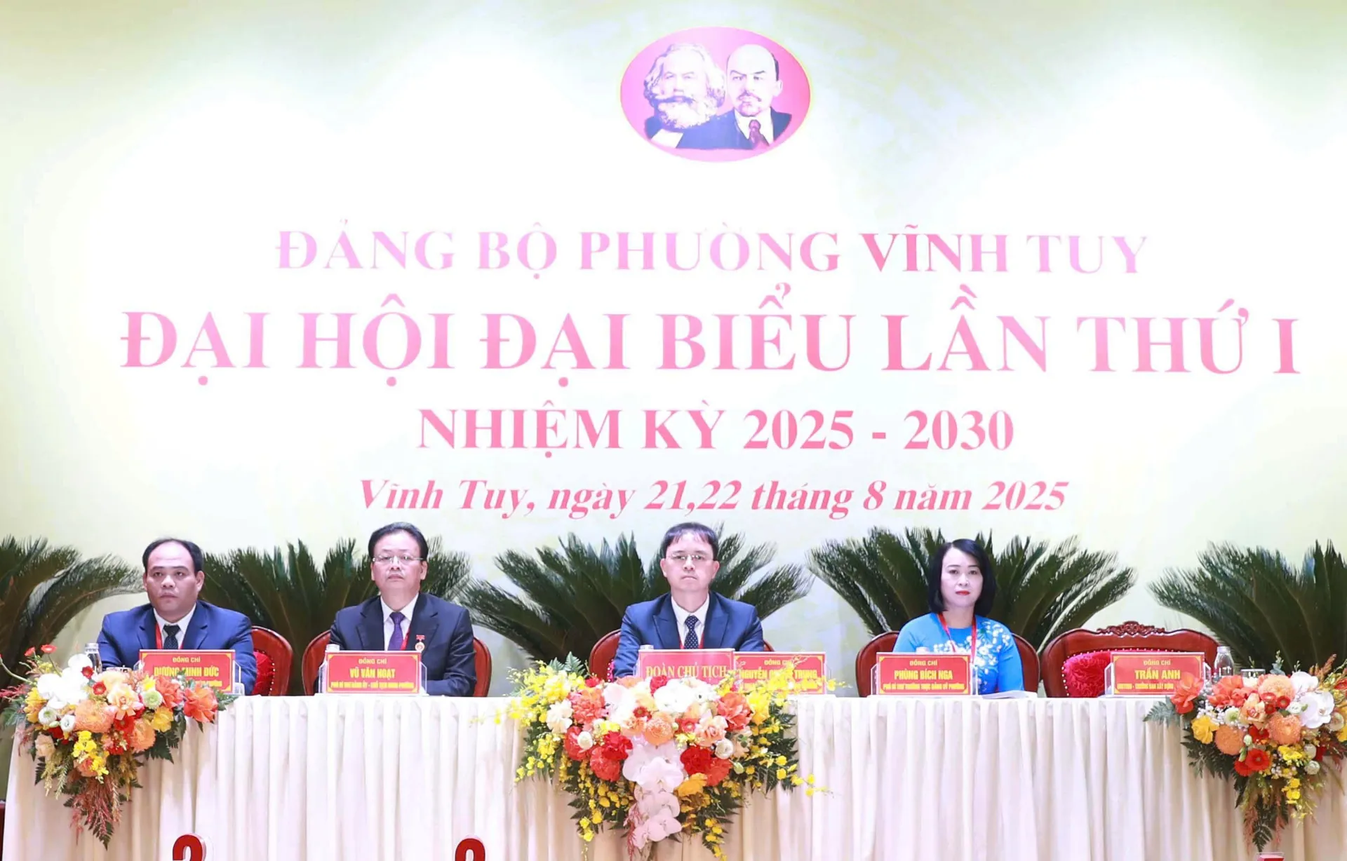 239 đại biểu dự Đại hội đại biểu Đảng bộ phường Vĩnh Tuy lần thứ I, nhiệm kỳ 2025-2030