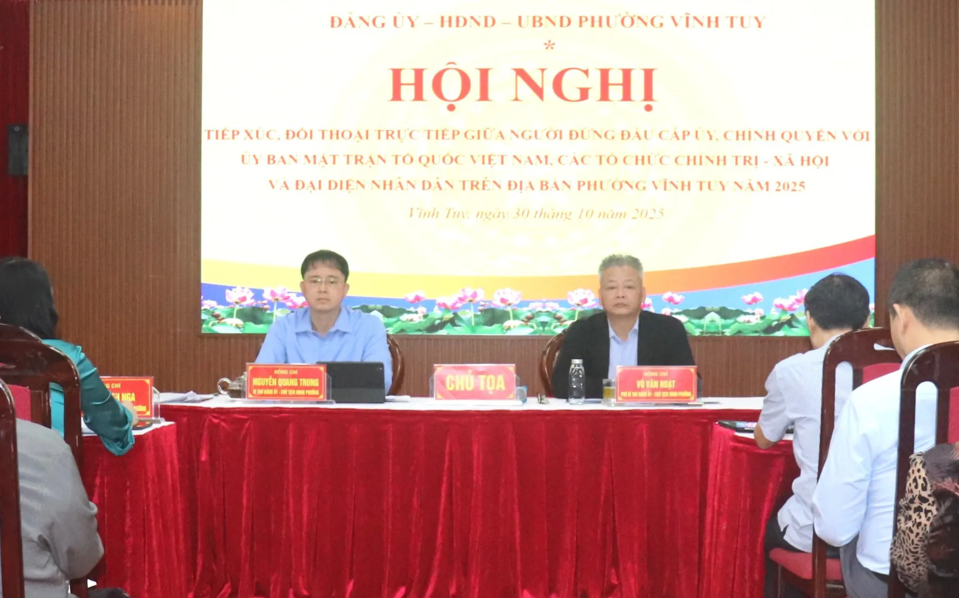 Phường Vĩnh Tuy: Người đứng đầu đối thoại, chỉ đạo giải quyết nhiều vấn đề người dân quan tâm