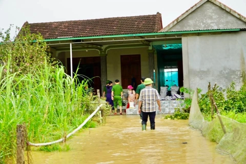 Xã Tân Kỳ (Nghệ An): sơ tán hơn 100 hộ dân khỏi vùng ngập lụt