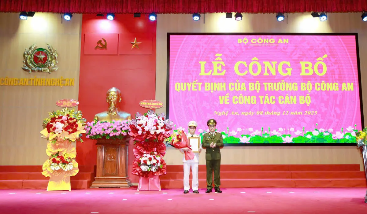 Thượng tá Phạm Thành Long được bổ nhiệm Phó Giám đốc Công an tỉnh Nghệ An