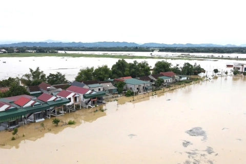 Hà Tĩnh: nhiều vùng ven sông La bị ngập lụt