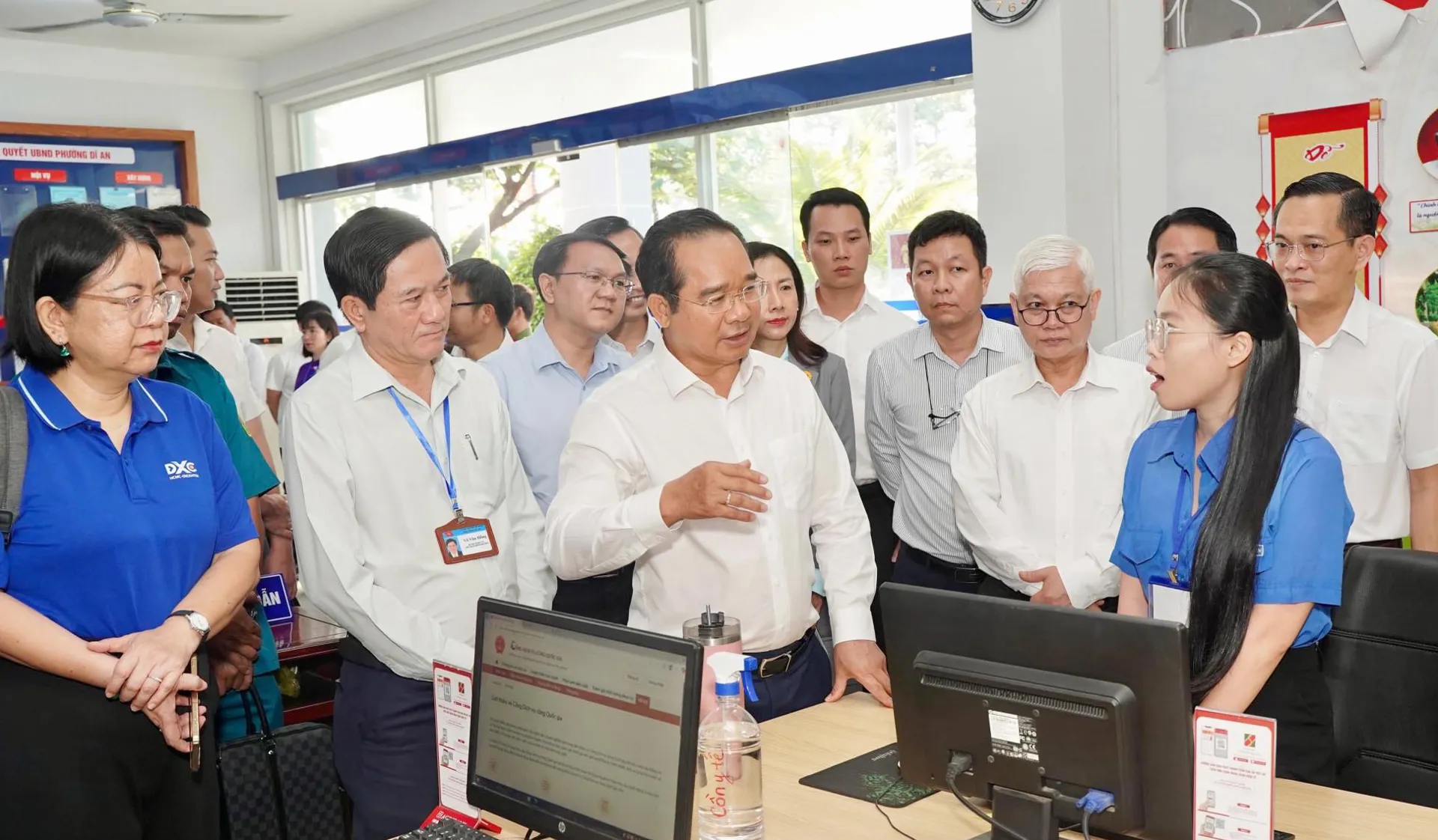 Khảo sát hoạt động chính quyền 2 cấp tại phường Dĩ An
