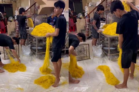 Bắt 3 đối tượng sử dụng hóa chất cấm để sản xuất 800 tấn mì tươi tung ra thị trường