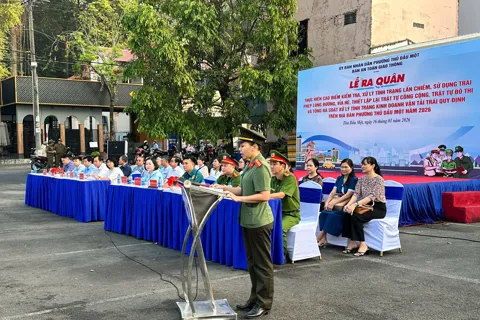 Phường Thủ Dầu Một ra quân cao điểm lập lại trật tự đô thị