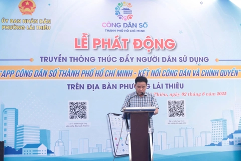 Phường Lái Thiêu phát động sử dụng app Công dân số TP Hồ Chí Minh