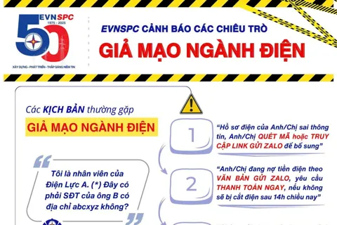 EVNSPC cảnh báo khẩn tình trạng giả danh điện lực lừa đảo cài ứng dụng để chiếm đoạt tiền