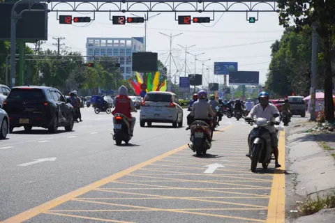 Cần Thơ: triển khai thí điểm vạch kẻ đường mắt võng