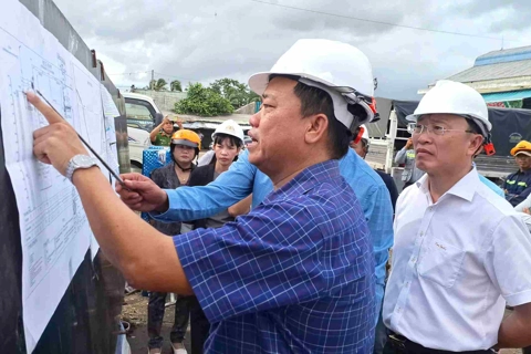 Nhiều công trình trọng điểm ở Cà Mau thi công xuyên lễ Quốc khánh