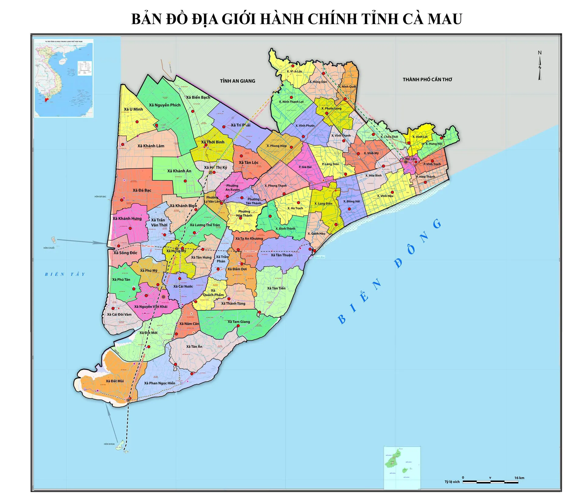Tên gọi, địa chỉ trụ sở mới của chính quyền 2 cấp tỉnh Cà Mau