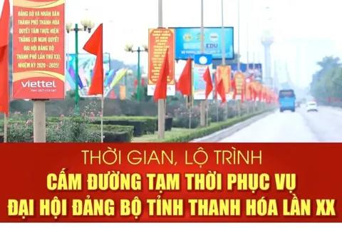Thanh Hóa cấm đường phục vụ Đại hội Đảng bộ tỉnh XX
