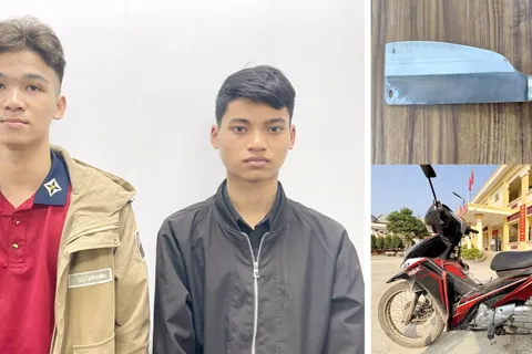 Thanh Hoá: bắt nhanh 2 thanh niên gây ra vụ cướp xe máy tại phường Bỉm Sơn