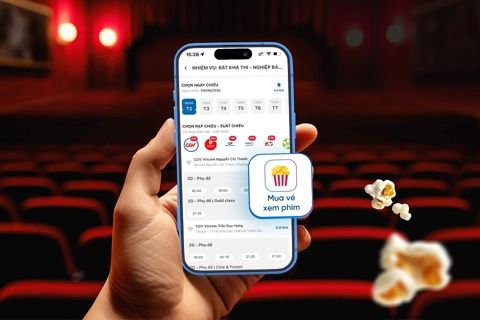 Đặt vé xem phim mọi rạp, giá tốt chỉ từ 56.000 đồng trên app ngân hàng và ứng dụng VNPAY