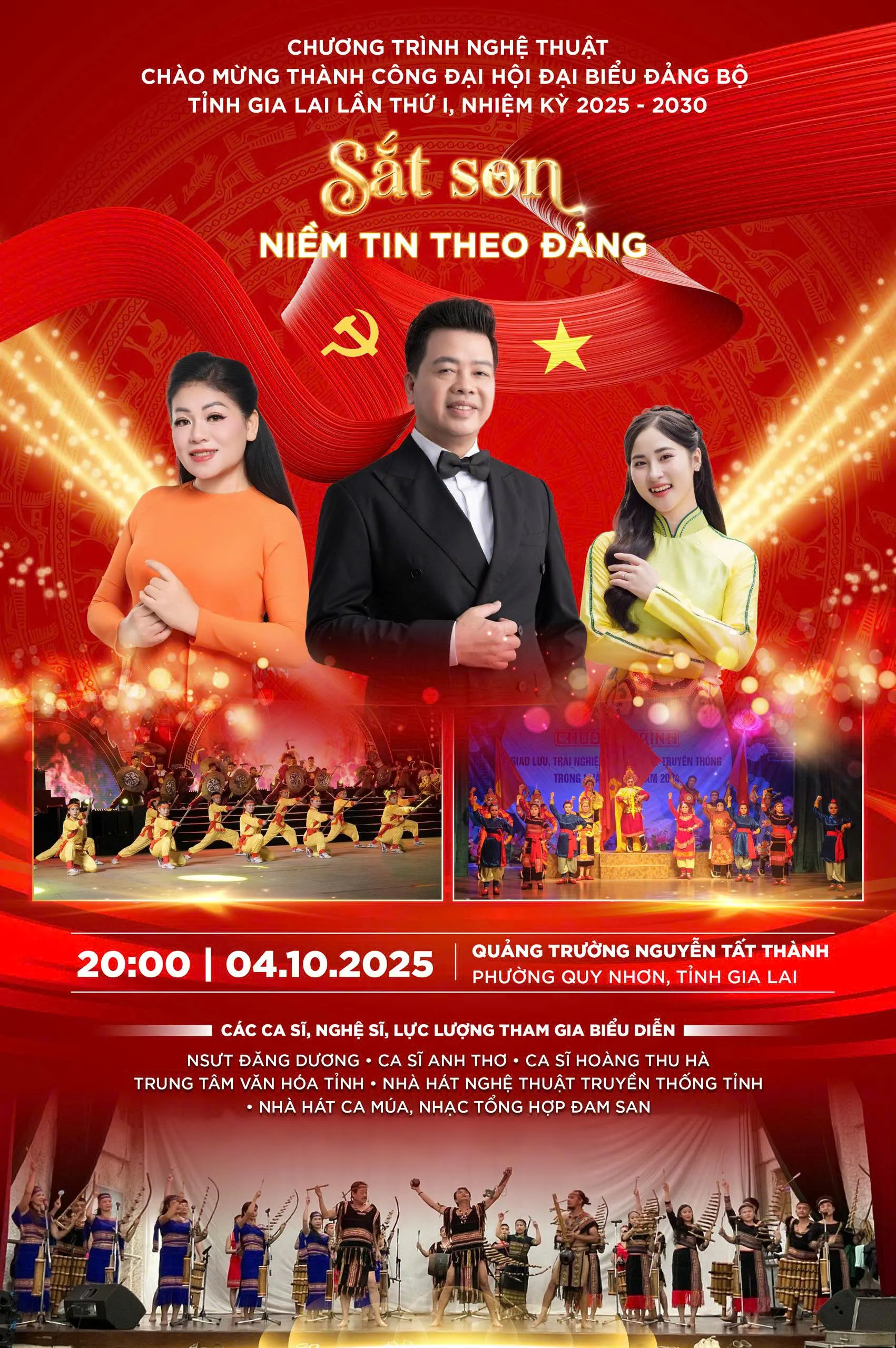 Gia Lai: sẽ tổ chức chương trình nghệ thuật đặc biệt “Sắt son niềm tin theo Đảng”