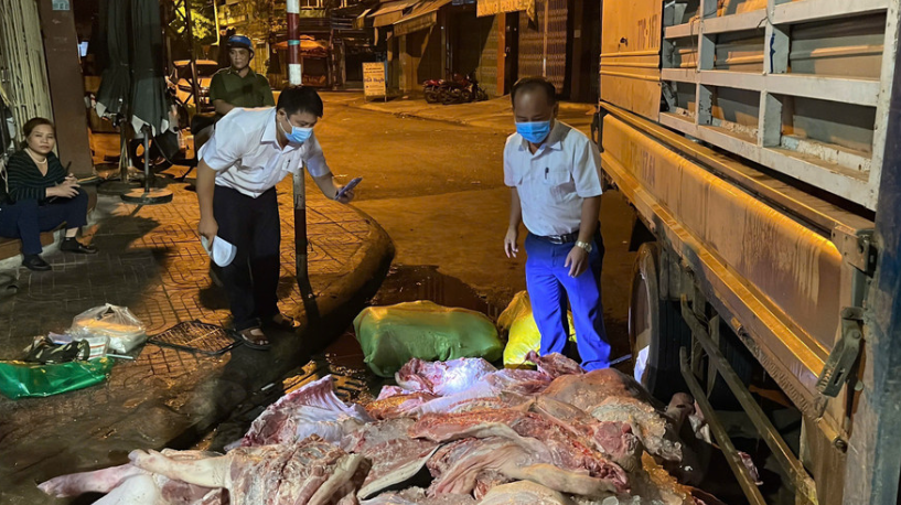 Gia Lai: phát hiện hơn 1 tấn thịt heo không rõ nguồn gốc