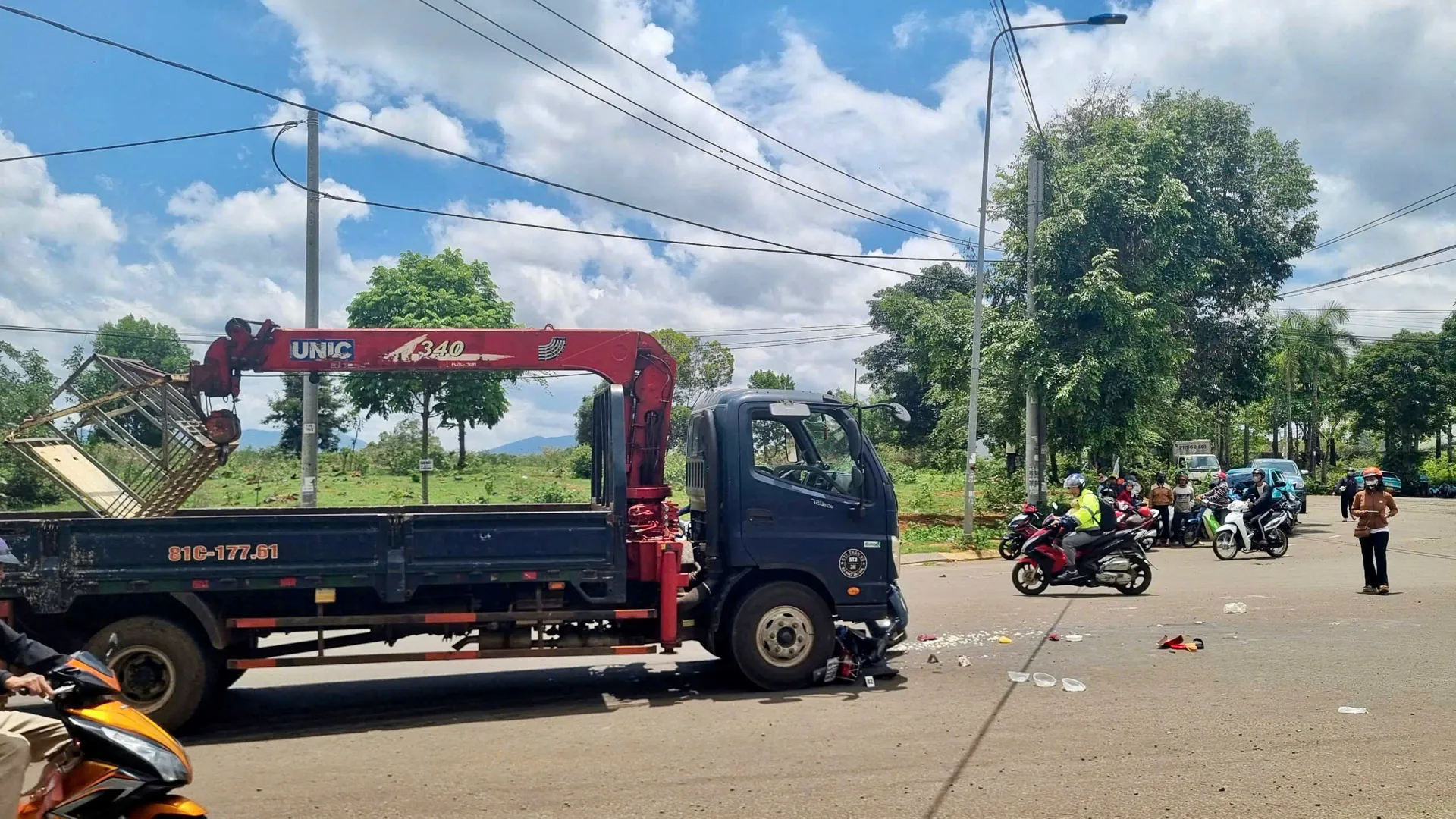 Gia Lai: một phụ nữ tử vong sau va chạm với xe tải
