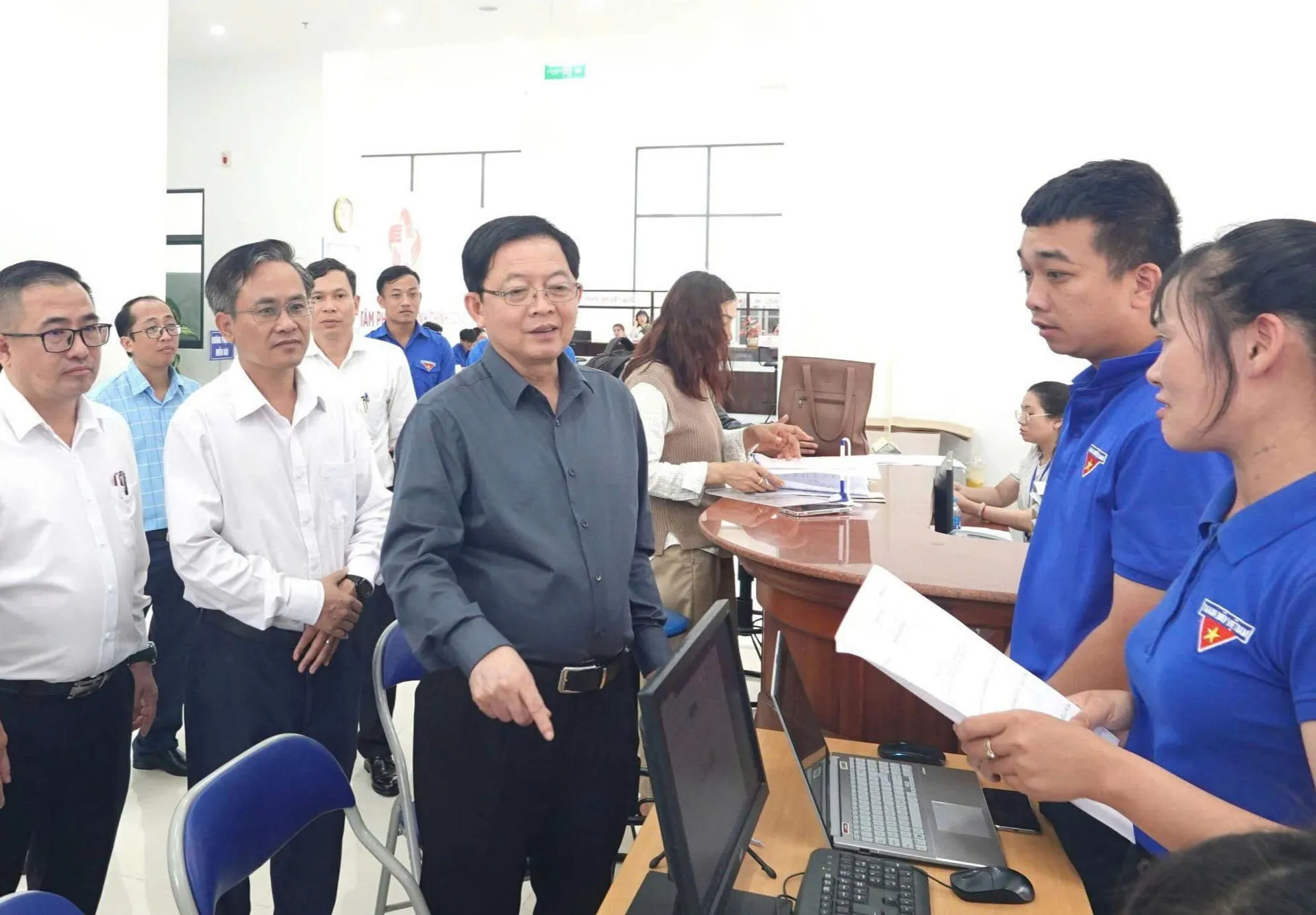 Bí thư Tỉnh ủy Gia Lai Hồ Quốc Dũng thăm, kiểm tra hoạt động tại xã Ia Grai
