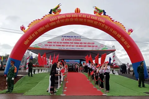 Gia Lai: khởi công 7 trường phổ thông nội trú liên cấp – thắp sáng tri thức vùng biên giới