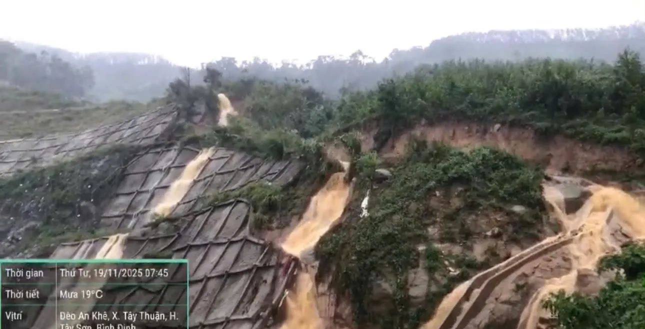 Gia Lai: cấm các phương tiện lưu thông qua đèo An Khê