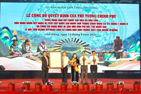 Đàn đá Đắk Sơn được công nhận là Bảo vật quốc gia