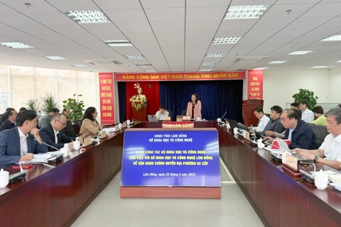Đoàn công tác của Bộ Khoa học và Công nghệ làm việc với tỉnh Lâm Đồng