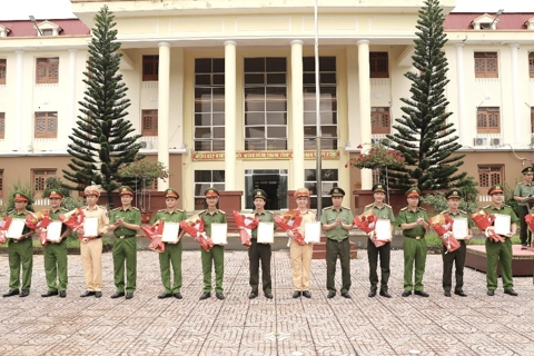 Bộ Công an khen thưởng 12 đơn vị thuộc Công an tỉnh Đắk Nông