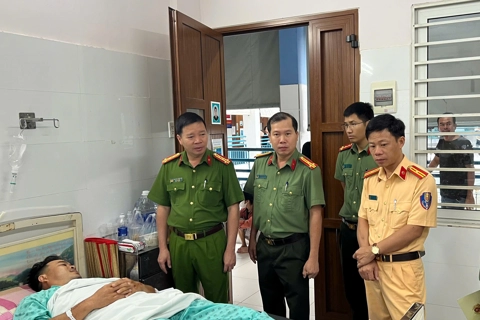 Lâm Đồng: một cán bộ Cảnh sát giao thông bị thương khi làm nhiệm vụ