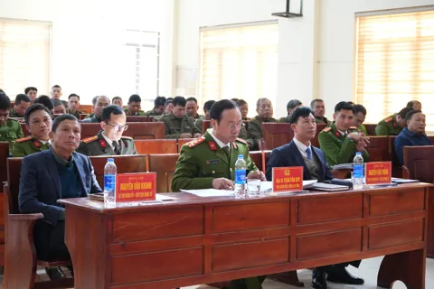 Công an xã Hợp Thịnh tổng kết công tác năm 2025, triển khai nhiệm vụ năm 2026