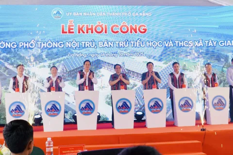 Đà Nẵng khởi công trường nội trú liên cấp tại xã Tây Giang