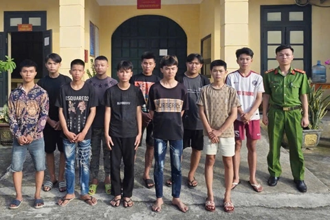 Thanh Hóa: gây rối trong đêm ở Tĩnh Gia, 10 đối tượng bị tạm giữ hình sự