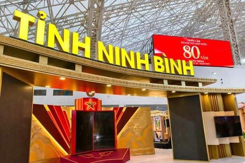 Ninh Bình giới thiệu hình ảnh, sản phẩm tiêu biểu tại Triển lãm 80 năm thành tựu đất nước
