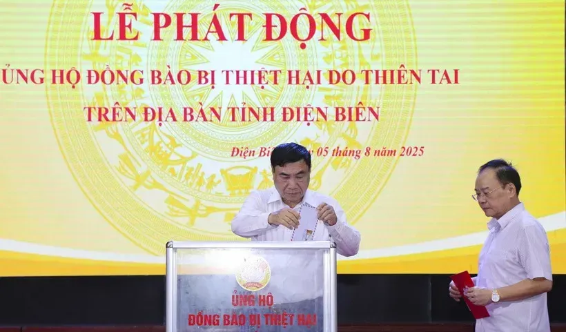 Điện Biên: phát động ủng hộ đồng bào bị thiệt hại do thiên tai
