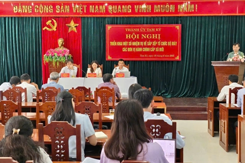 Quảng Nam: TP Tam Kỳ công bố lãnh đạo 4 phường mới sau sáp nhập