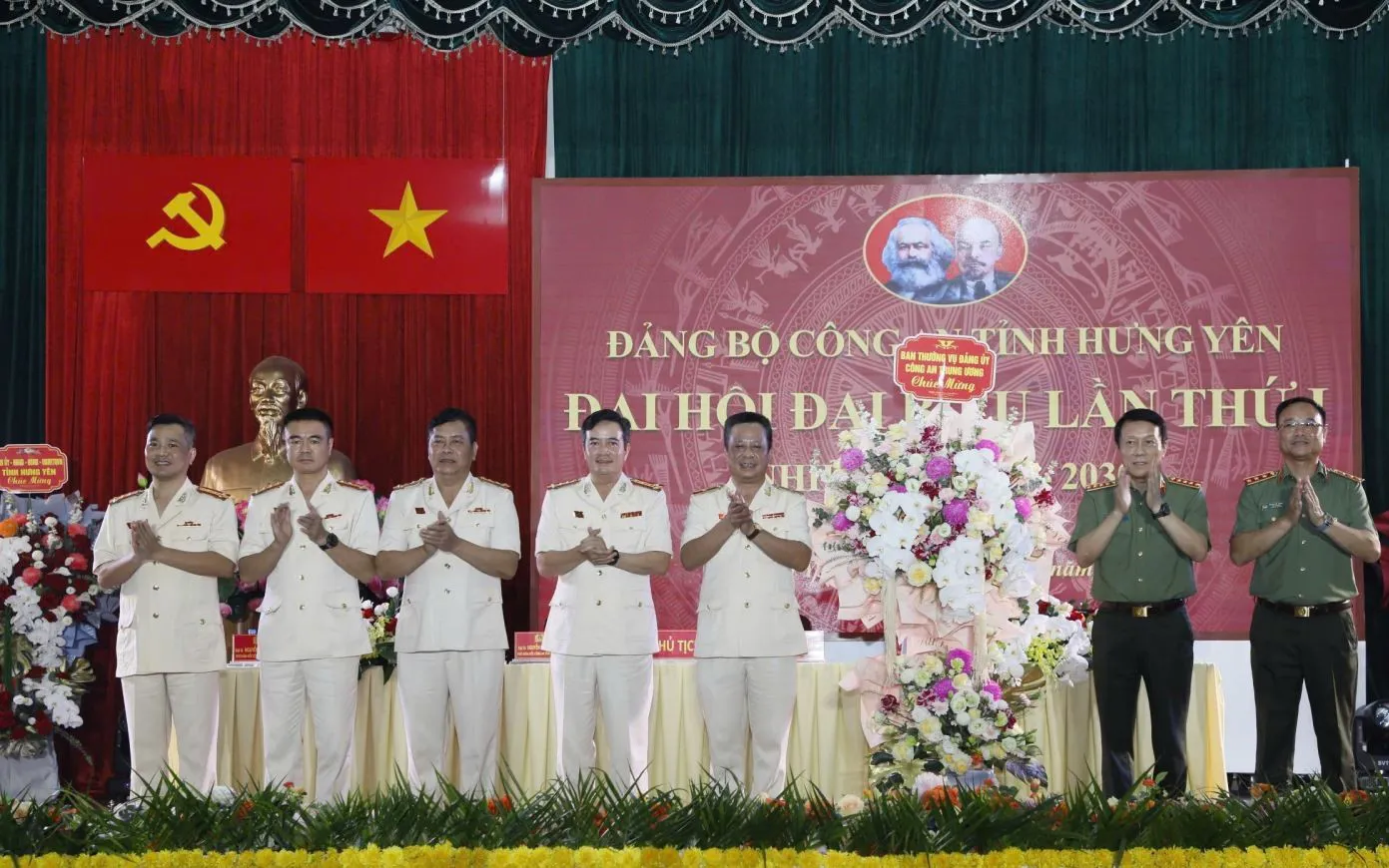 Đại hội đại biểu Đảng bộ Công an tỉnh Hưng Yên lần thứ I thành công tốt đẹp