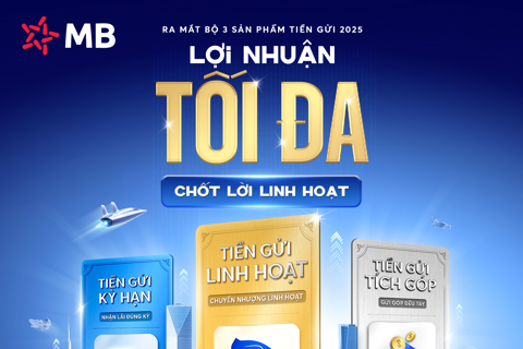 MB ra mắt bộ sản phẩm tiền gửi 2025: Lợi nhuận tối đa, chốt lời linh hoạt