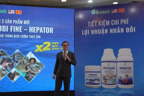 Ecotech ra mắt bộ sản phẩm thủy sản giúp cho ao sạch, thuỷ sản khoẻ mạnh, vụ nuôi thắng lợi
