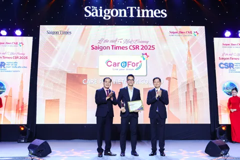 Care For Việt Nam tiếp tục được vinh danh “Doanh nghiệp vì Cộng đồng” tại Saigon Times CSR 2025