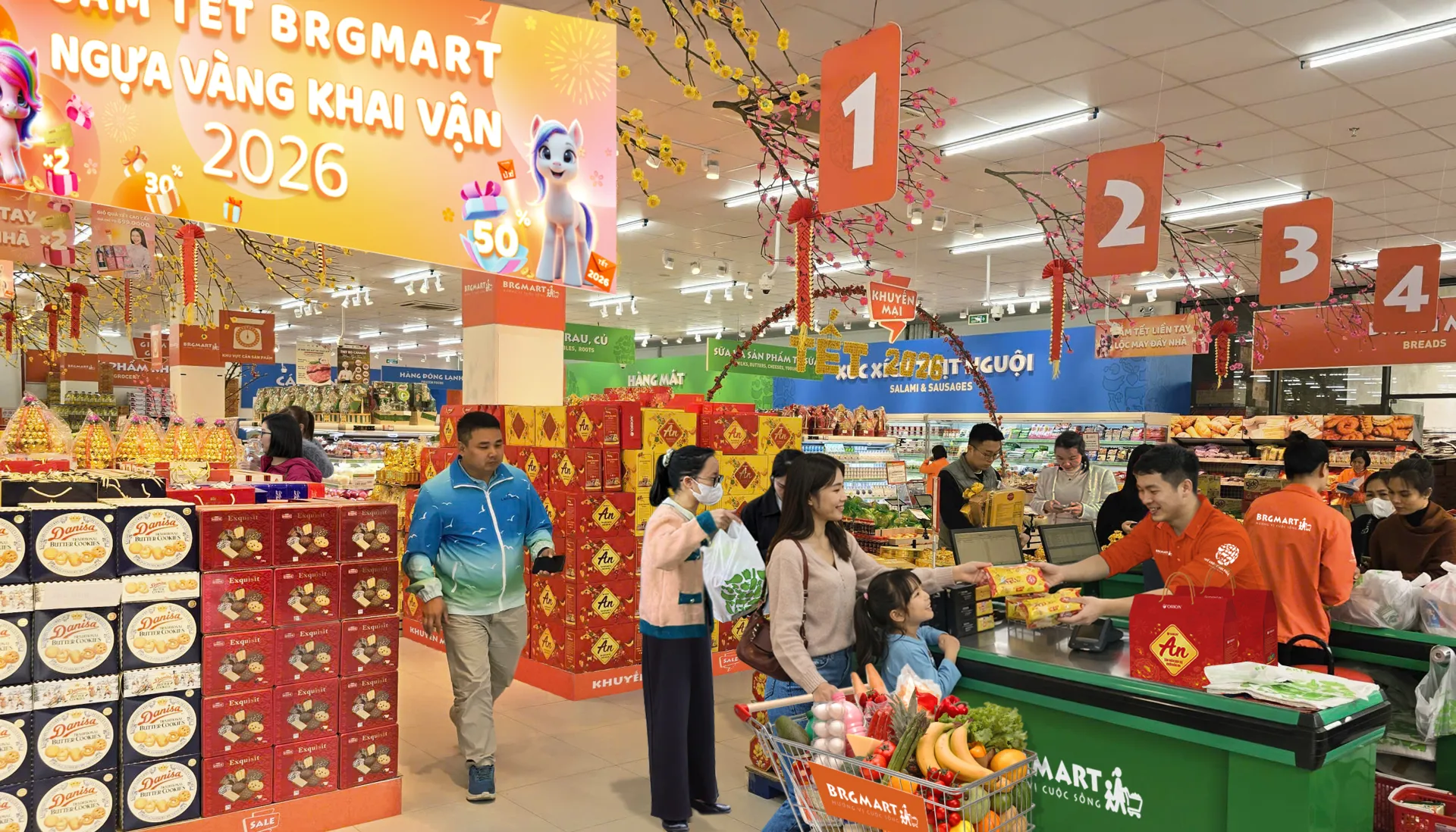 Sắm tết tại siêu thị BRGMart, Ngựa vàng khai vận 2026