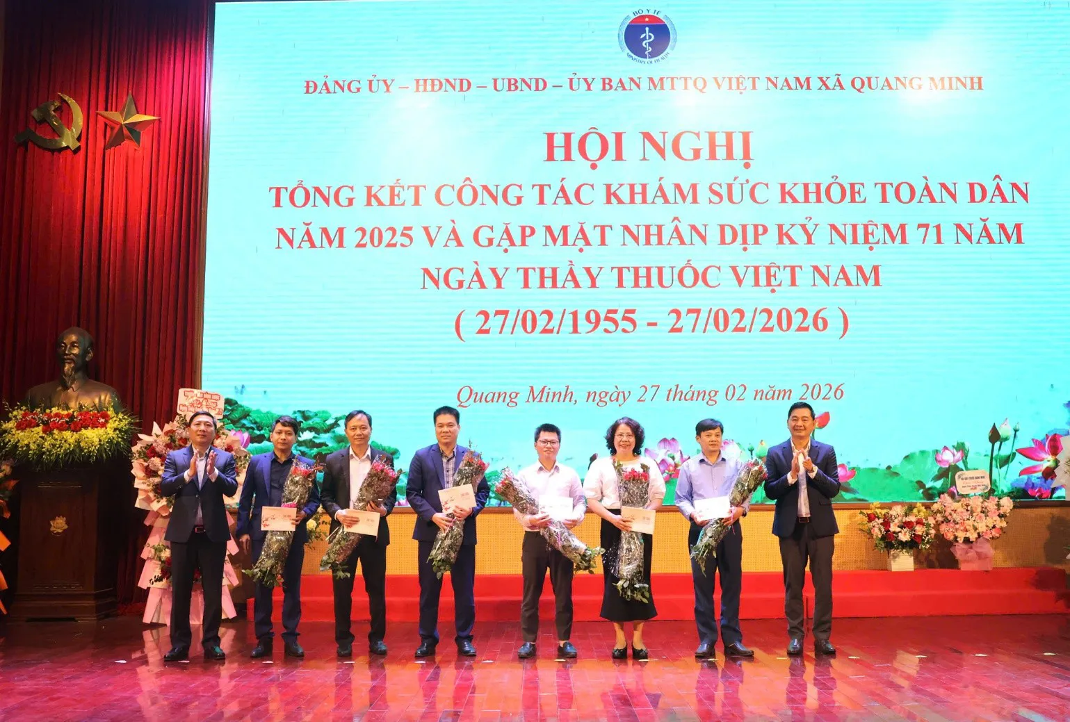 Xã Quang Minh: gặp mặt kỷ niệm 71 năm Ngày Thầy thuốc việt Nam
