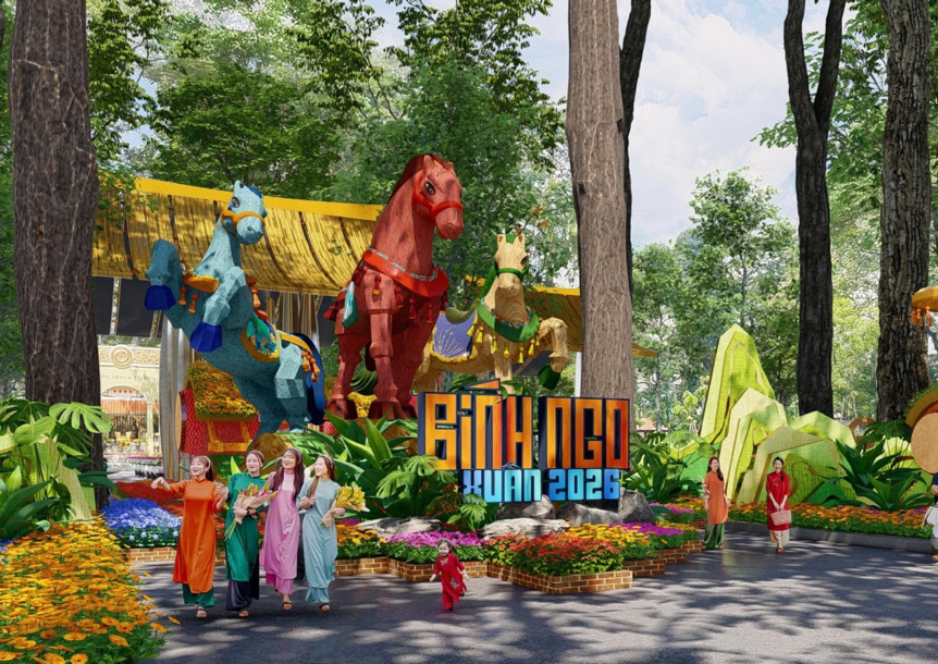 Hội Hoa Xuân TP Hồ Chí Minh lần thứ 46: "Xuân hội tụ – Vững bước vươn mình"