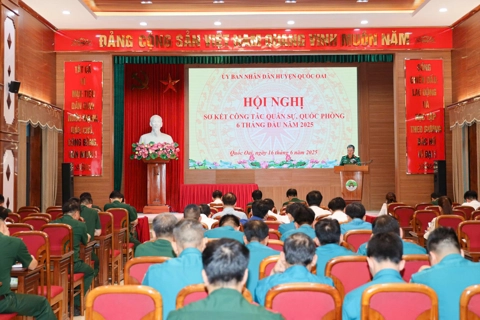 Quốc Oai sơ kết công tác quân sự, quốc phòng 6 tháng năm 2025
