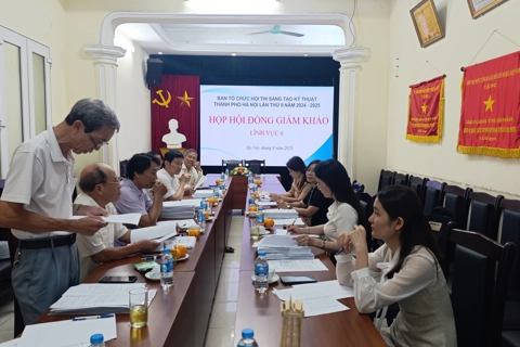 Hơn 500 đề tài tham gia Hội thi Sáng tạo kỹ thuật Hà Nội lần thứ II