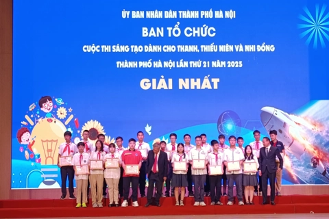 Trao giải Cuộc thi Sáng tạo dành cho thanh thiếu niên, nhi đồng Hà Nội lần thứ 21