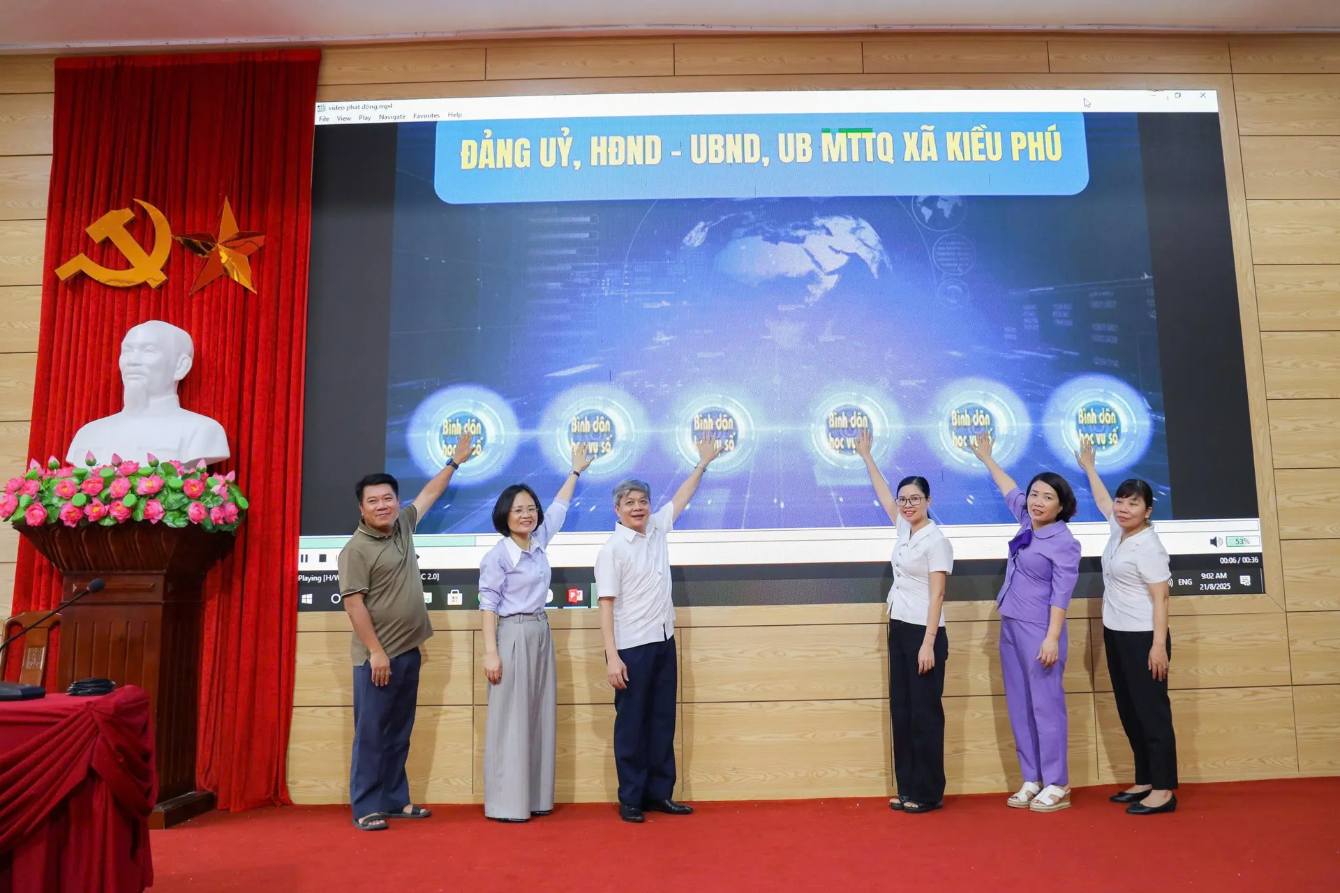 Xã Kiều Phú phát động phong trào “Bình dân học vụ số”