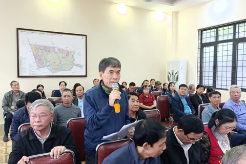 HĐND phường Tây Mỗ lắng nghe ý kiến cử tri về dự án nâng cấp, mở rộng đường 70