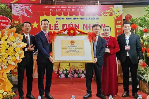 Quốc Oai: Đình Sài Khê đón nhận Bằng xếp hạng Di tích cấp tỉnh, thành phố