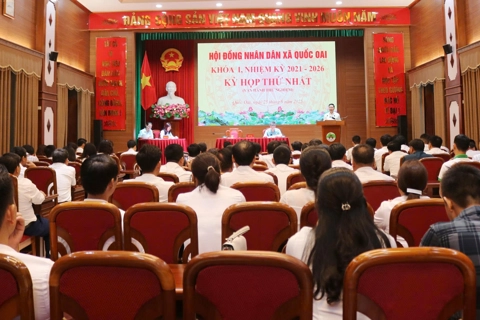 HĐND xã Quốc Oai tổ chức vận hành thử nghiệm kỳ họp thứ nhất