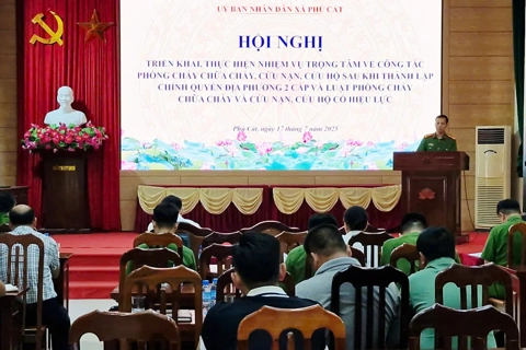 Phú Cát: nâng cao hiệu quả công tác phòng cháy, chữa cháy và cứu nạn, cứu hộ
